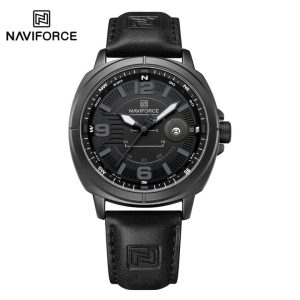 NAVIFORCE 8078 Men's High Quality Quartz Watches Color : Black Gray